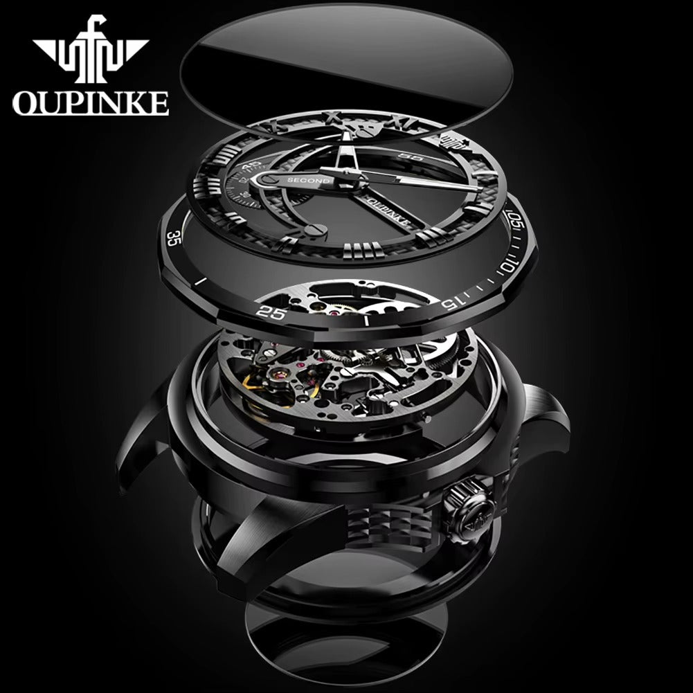 KOASIC 3178 Automatic Mechanical Watch for Men – Luxury Luminous Skeleton Waterproof Wristwatch