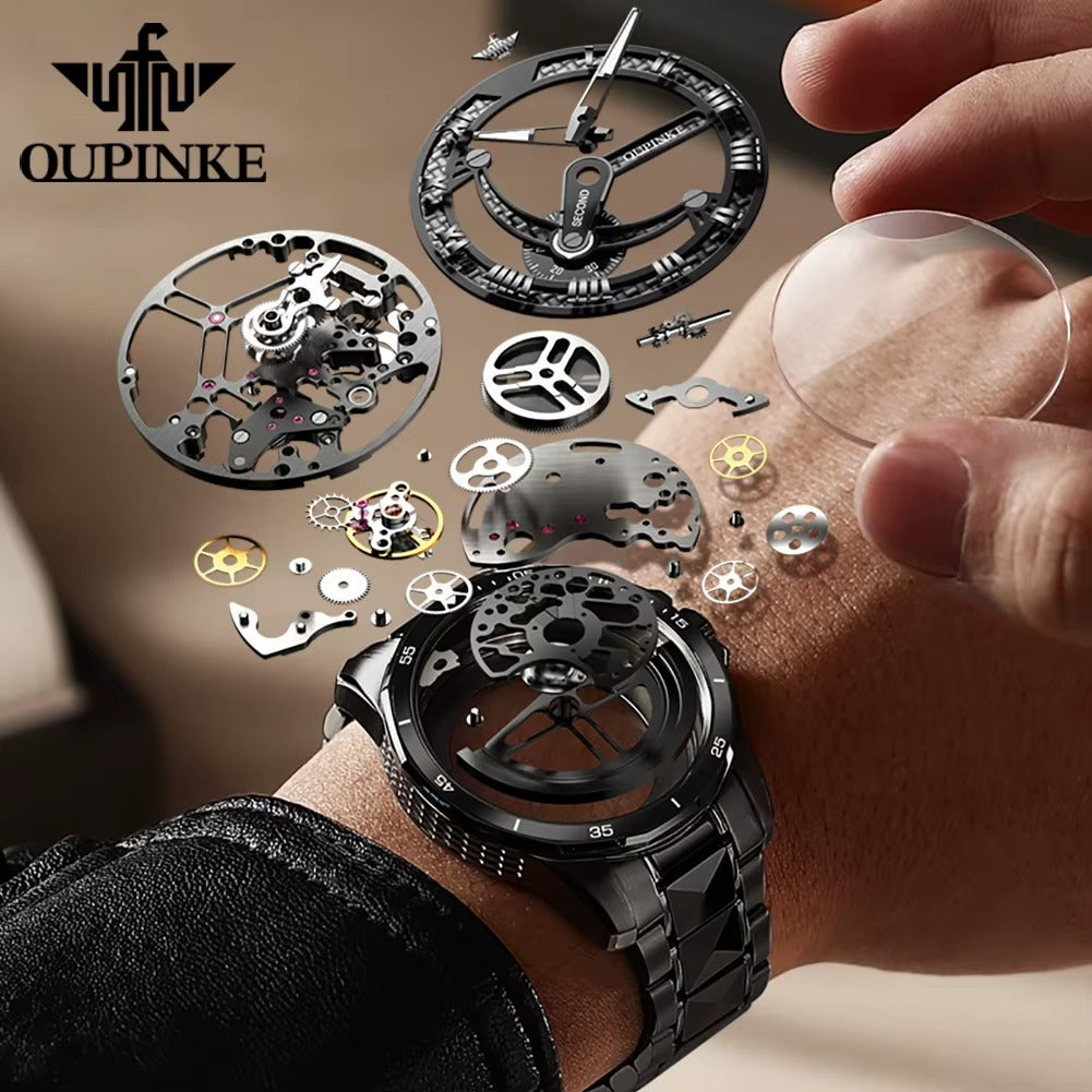 KOASIC 3178 Automatic Mechanical Watch for Men – Luxury Luminous Skeleton Waterproof Wristwatch